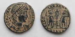 Ancient Coins - ROMAN EMPIRE: Constantius II, AD 337-341, AE 4, Antioch Mint, Soldiers with One Standard