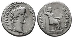 Ancient Coins - ROMAN EMPIRE: Tiberius, AD 14-37, AR Denarius (18mm, 3.64g), Tribute Penny