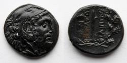 Ancient Coins - GREEK: Philip V of Macedon, 220-179 BC, 2nd Punic War, (21.5mm, 7.22g), Attractive Black Glossy Patina