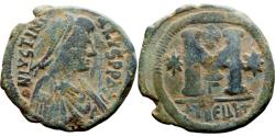 Ancient Coins - BYZANTINE: Justinian I, AD 527-565, AE Follis (31mm, 14.49g), Theopolis (Antioch) Mint