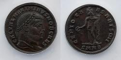 Ancient Coins - ROMAN EMPIRE: Maximinus II, as Caesar, AD 305-309, AE Follis, ANACS AU 55, Nicomedia Mint