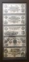 Us Coins - PAPER CURRENCY: Five Michigan Railroad Bank Notes, Framed In Protective Sleeves