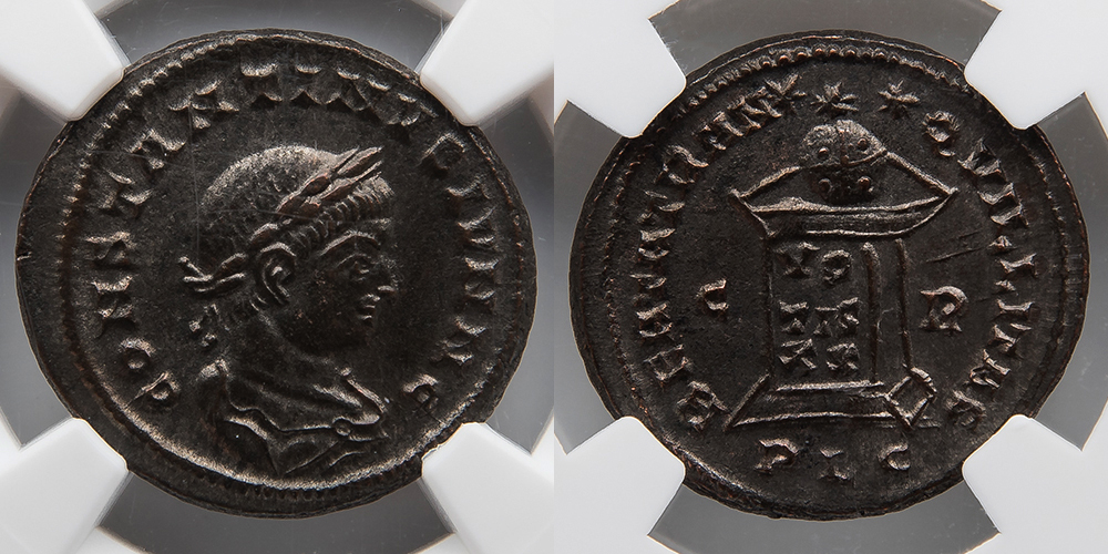 ROMAN EMPIRE: Constantine II, AE3 BI Nummus, AD 337-340, NGC