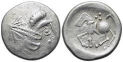 Ancient Coins - GREEK: Eastern Europe, Imitations of Philip II of Macedon (2nd Century BC), AR Tetradrachm (23mm, 7.94g) Sattelkopfpferd type