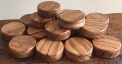 Us Coins - OLIVE WOOD GIFT COIN JEWELRY BOX, LINED IN ROYAL BLUE