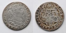 World Coins - POLAND: 1626 Six 6 Groszy Groschen, Sigismund III, 25.6-26mm, 3.6g