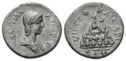 Ancient Coins - PROVINCIAL: Cappadocia, Plautilla, AD 202-205, VERY RARE, AR Drachm (18mm, 2.68g)