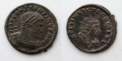 Ancient Coins - ROMAN EMPIRE: Constantine I, AD 307-337, AE Follis (23mm, 4.67g), Bust of Sol Reverse