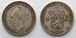 World Coins - CURACAO: 1944 AR Gulden, KM 45