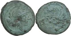 Ancient Coins - GREEK: Anonymous, Post-semilibral Series, c. 215-212 BC, AE Uncia (23mm, 7.67g)