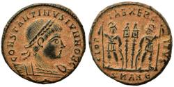 Ancient Coins - ROMAN EMPIRE: Constantine II, as Caesar, AD 316-337, AE Follis (17mm, 2.67), Antioch Mint