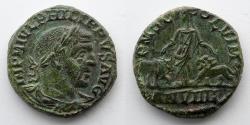 Ancient Coins - ROMAN PROVINCIAL: MOESIA, Philip I, AD 244-249, AE Sestertius (28mm, 16.0g). Viminacium Mint