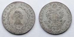 World Coins - TRANSYLVANIA: Holy Roman Empire. Grand Principality. Lipót II. 1790-1792. AR 20 Kreuzer (28mm, 6.67g)