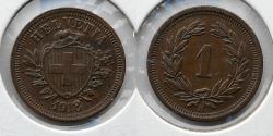 World Coins - SWITZERLAND: 1918 1 Rappen