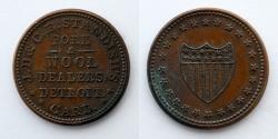 Us Coins - CIVIL WAR TOKEN: JD & CB Standish's Pork and Wool Dealers Detroit MI, F 225BY-1a