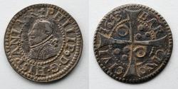 World Coins - SPAIN, BARCELONA: 1653 Real or Groat, 21mm, 2.4g
