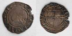 World Coins - ENGLAND: Elizabeth I, AD 1558-1603, Halfgroat or Twopence (17mm, .97g), Crescent mm, Fifth Issue