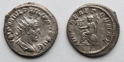 Ancient Coins - ROMAN EMPIRE: Philip I, AD 244-249, AR Antoninianus (23mm, 3.83g)