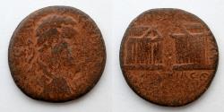 Ancient Coins - ROMAN EMPIRE: Septimius Severus, Taros, Cilicia, AD 193-211, AE (34.mm, 21.28g), Very Rare, Two Temple Reverse