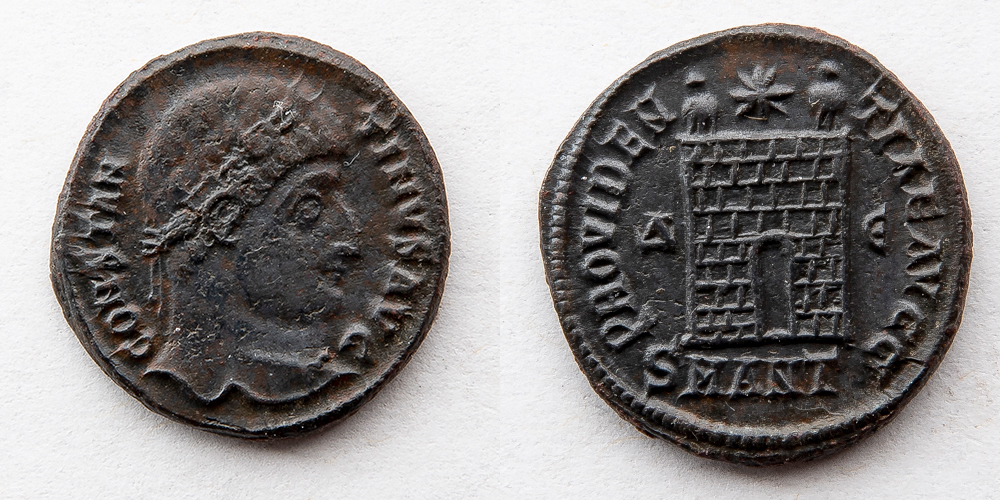 ローマ帝国 コンスタンティヌス 1 世 AD 307-337 AE3 BI Nummus