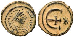Ancient Coins - BYZANTINE: Justinian I, AD 527-565, Pentanummium (16mm, 2.57g), Theopoulos (Antioch)