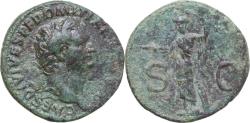 Ancient Coins - ROMAN EMPIRE: Domitian, AD 81-96, As (26.5mm, 8.25g), Rome Mint, Minerva Reverse