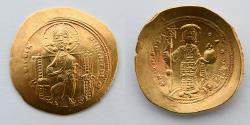 Ancient Coins - BYZANTINE: Constantine X, AD 1059-67, AV Histamenon Nomisma (4.32g), NGC Ch AU 5/5, 4/5