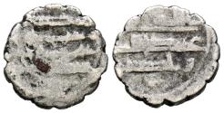 World Coins - HABBARÍES, EMIRES DEL SIND. 'Abd Allah al-Habbari. Damma. (Ar. 0,56g/10mm). Sin fecha ni ceca. (Mitchiner 1977-644). BC. Muy escaso.