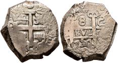 World Coins - FERNANDO VI (1746-1759). 8 Reales. (Ar. 26,75g/34mm). 1754. Potosí C. (Cal-2019-527). MBC+. Oxidaciones.