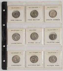 Ancient Coins - Preciosa e interesantísima colección, presentada en álbum Leuchtturm, formada por 89 Antoninianos en su gran mayoría de Galieno aunque también hay presencia de Antoninianos acuñad