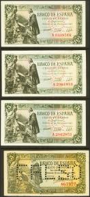 World Coins - Precioso e interesantísimo inicio de colección especializada de billetes Falsos de Epoca del Banco de España, que abarca desde el año 1936 hasta 1992, de algunos billetes se prese