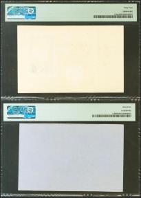 World Coins - Conjunto de las pruebas de anverso y reverso del billete de 500 Pesetas emitido el 9 de Enero de 1940, el anverso sin numeración y sin firma del cajero. (Edifil 2021: 439Pa, 439Pb