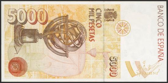 World Coins - 5000 Pesetas. 12 de Octubre de 1992. Serie especial 9B. (Edifil 2023: 484b). SC-.