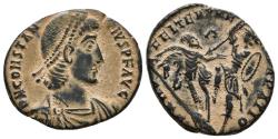 Ancient Coins - CONSTANTINO II. Follis. (Ae. 3,97g/22mm). 351-352 d.C. Heráclea. (RIC 82). MBC+.
