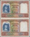 World Coins - 500 Pesetas. 25 de Abril de 1931. Pareja correlativa. Sin serie. (Edifil 2021: 361). Apresto original. SC-.