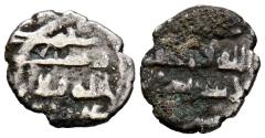 World Coins - HABBARÍES, EMIRES DEL SIND. 'Abd Allah al-Habbari. Damma. (Ar. 0,49g/10mm). Sin fecha ni ceca. (Mitchiner 1977-642). BC+. Escasa.