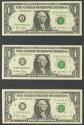 World Coins - USA. 1 Dollar. Federal Reserve Note. 12 banknotes from serial number A to L (all issuing banks incuded). 2003. (Friedberg: 1928-29A/L). Nice set. Uncirculated.