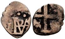 World Coins - FELIPE V (1700-1746). 1/2 Real. (Ar. 0,92g/12mm). Fecha no visible. Lima. (Cal-2019-Tipo 48). BC.