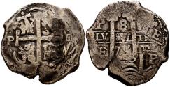 World Coins - CARLOS II (1665-1700). 8 Reales. (Ar. 27,62g/37mm). 1675. Potosí E. (Cal-2019-706). MBC.