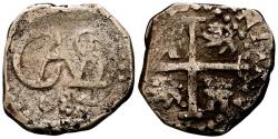 World Coins - CARLOS II (1665-1700). 1/2 Real. (Ar. 1,12g/15mm). 1684. Lima. (Cal-2019-121. MBC.