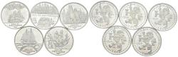 World Coins - HOLANDA. Conjunto de 5 monedas de 2 Ecu de 1995. Temáticas de navegación marítima. CuNi. A EXAMINAR. SC.