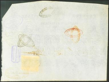 World Coins - CREDITO CASTELLANO. 2000 Reales de Vellón. 31 de Agosto de 1865. Serie A y diversas marcas de uso interno del Banco de Valladolid. Rarísimo. Para entender mejor la contextualizaci