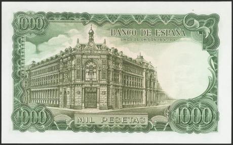 World Coins - 1000 Pesetas. 17 de Septiembre de 1971. Serie 5I. (Edifil 2023: 474c). Apresto original. SC.