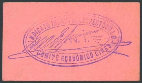 World Coins - COMITE ECONOMICO DE CINES. Vale por 10 Céntimos, servía para todos los locales de este comité. EBC.