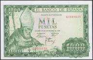 World Coins - 1000 Pesetas. 19 de Noviembre de 1965. Serie G. (Edifil 2023: 471b, Pick: 151). Conserva todo su apresto original. SC-.
