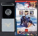 World Coins - CANADA. Conjunto formado por 2 sets, uno de ellos de 1 Dollar conmemorativo de 1997 y otro de 50 Cent de 2001 del Carnaval de Quebec. Incluye estuches original y certificado de au