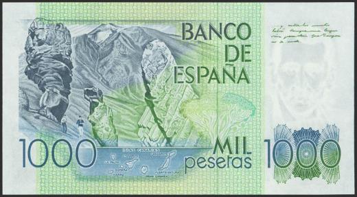 World Coins - 1000 Pesetas. 23 de Octubre de 1979. Serie L-C y numeración capicúa. (Edifil 2023: 477a). SC.