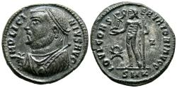 Ancient Coins - LICINIO I. Follis. (Ae. 3,09g/20mm). 317-320 d.C. Cícico. (RIC 9). Anv: Busto laureado y con coraza de Licinio I a izquierda portando cetro y mappa, alrededor leyenda: IMP LICINIV