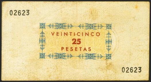 World Coins - IGUALADA (BARCELONA). 25 Pesetas. 1 de Septiembre de 1961. Cooperativa de Consumo 