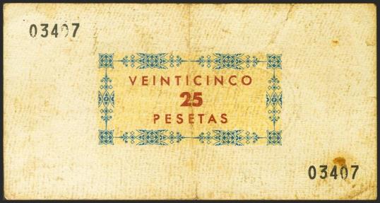 World Coins - IGUALADA (BARCELONA). 25 Pesetas. 1 de Septiembre de 1961. Cooperativa de Consumo 